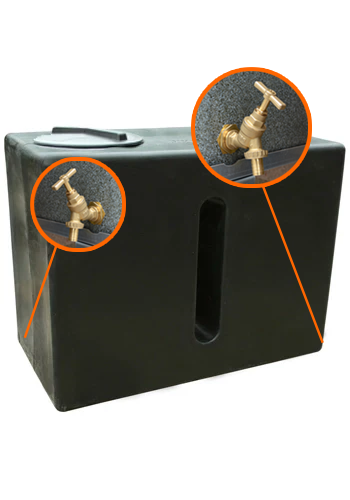 350 Litre Potable Water Tank - Double Outlet